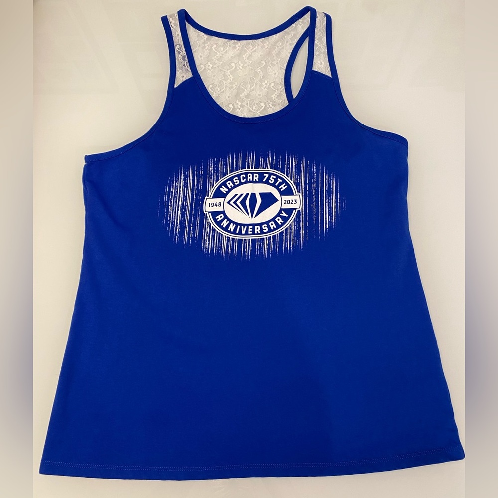Women’s NASCAR 75th Anniversary Lace Back Tank
